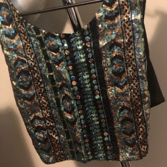 Crop sequins top - Picture 1 of 3